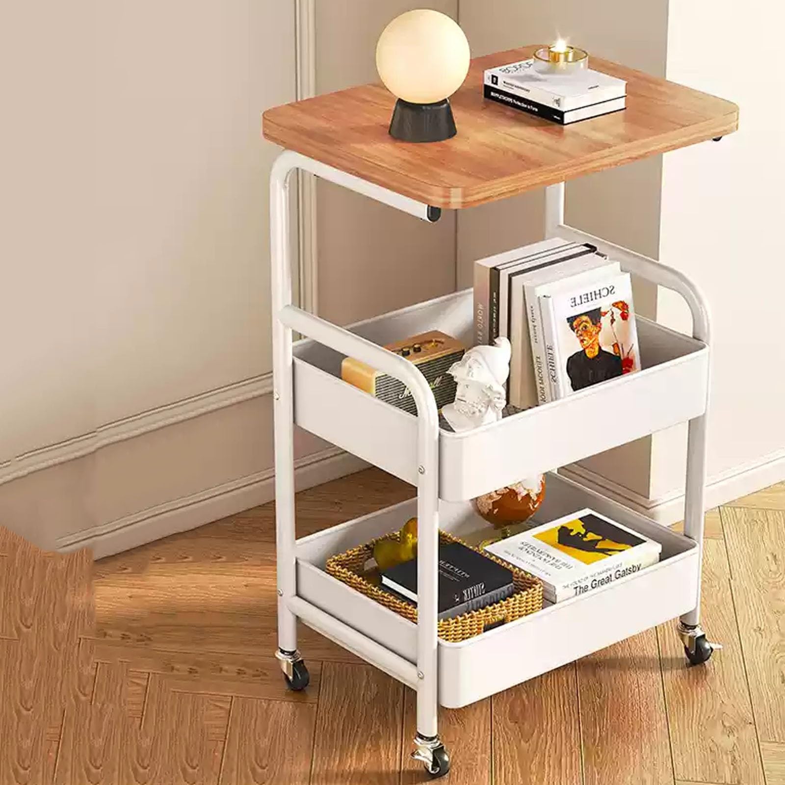 Amazon.com: Juyphexlon Mobile Side Table 30in Square Endtable with
